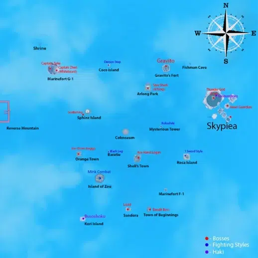 GPO First Sea Map