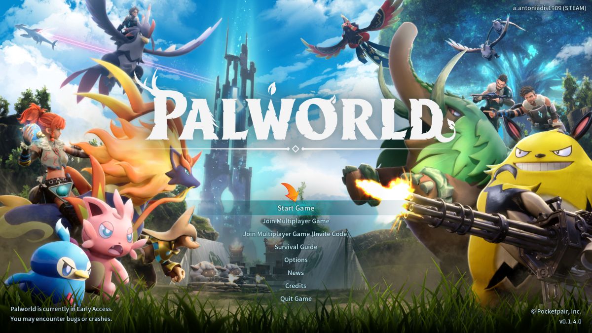 Palworld Start Game